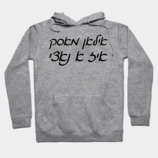 Elon Musk Is A Nazi (Cursive Yiddish) Hoodie